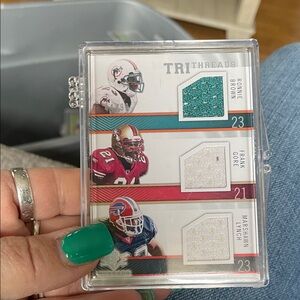 TriThreads NFL Patch Card - Teal & White